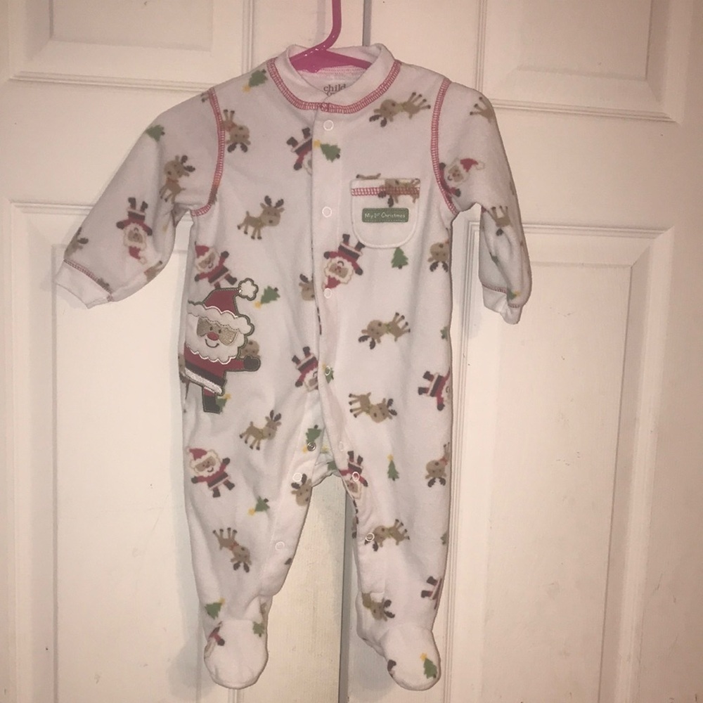 Unisex Carter’s Santa and Reindeer Kids Onesie